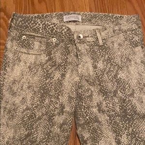 Bold Snake pattern jeans